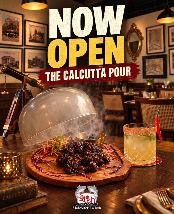 Now Open - The Calcutta Pour at Ilish Truly Bong